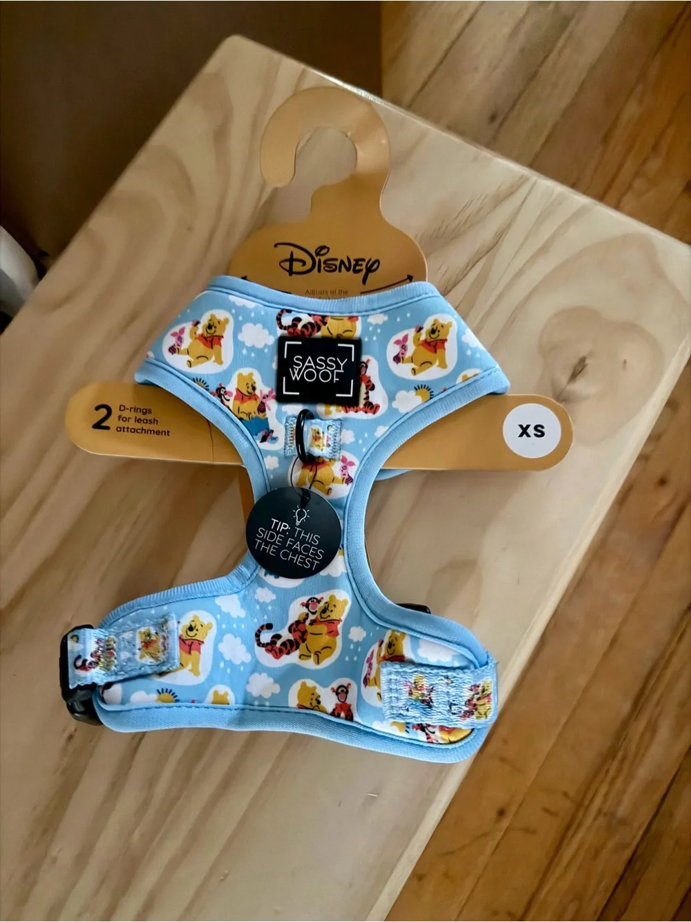 Sassy Woof Disney Winnie Pooh & Tigger Adjustable Dog Harness XS NWT